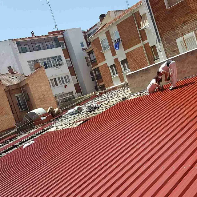 cubierta metálica